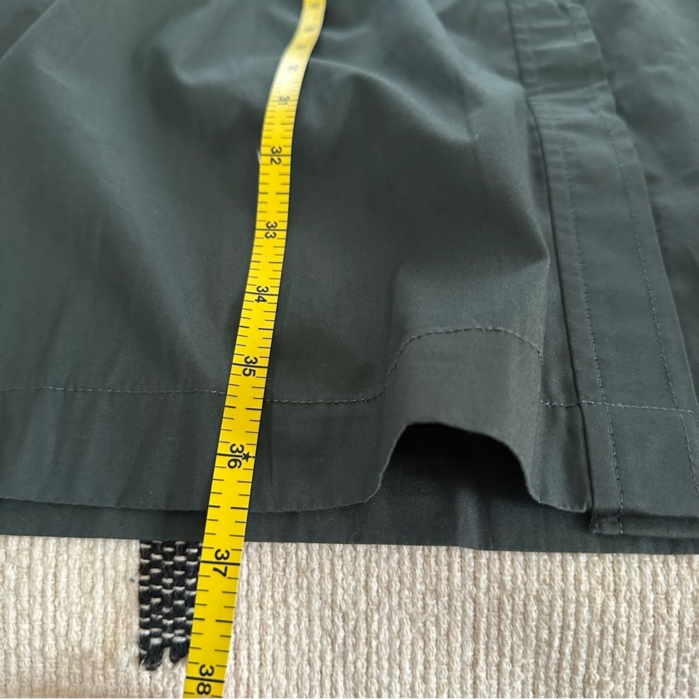 Madewell NWT Poplin Tucked Mini Shirtdress Summit Green NW416 - Picture 13 of 14